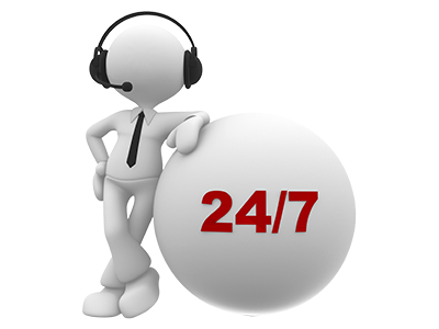 Support client 24h/24 7j/7