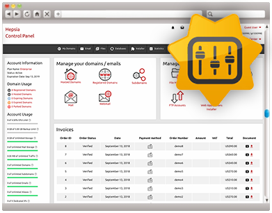 Website Control Panel